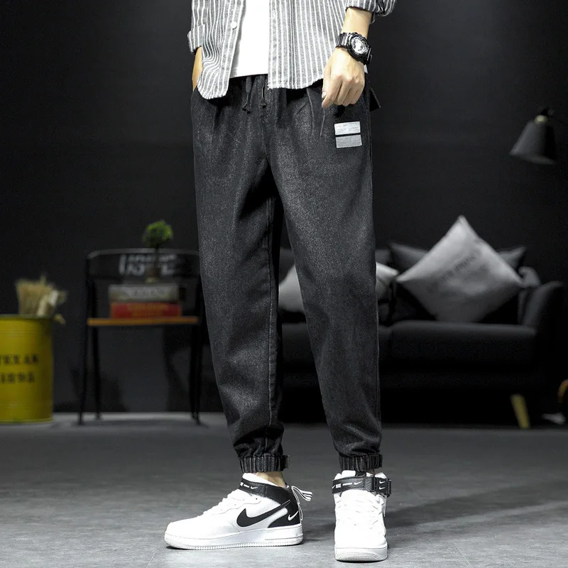 

Main Push-Men's Casual Pants Loose Jeans Spring And Autumn Harem Pants Men Ankle Banded Pants Sub-Popular Brand
