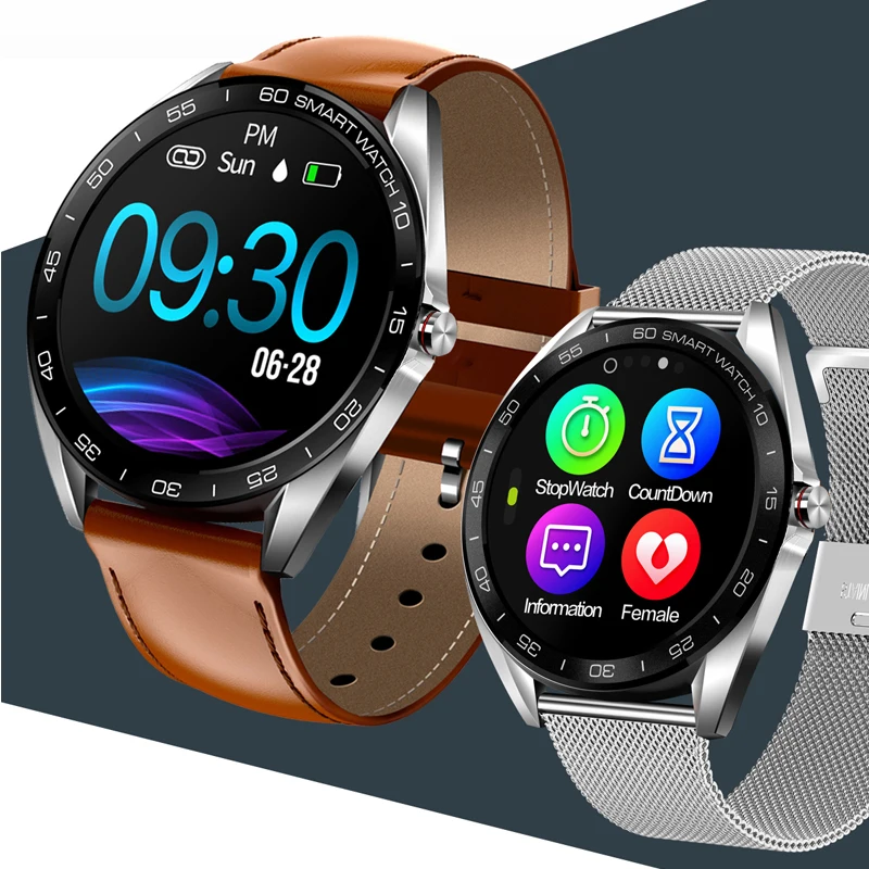 

HETNGSYOU K7 IP68 Waterproof Smart Watch 1.3" Full Touch Round Screen Heart Rate Sleep Monitor Sport Smartwatch Fitness Tracker