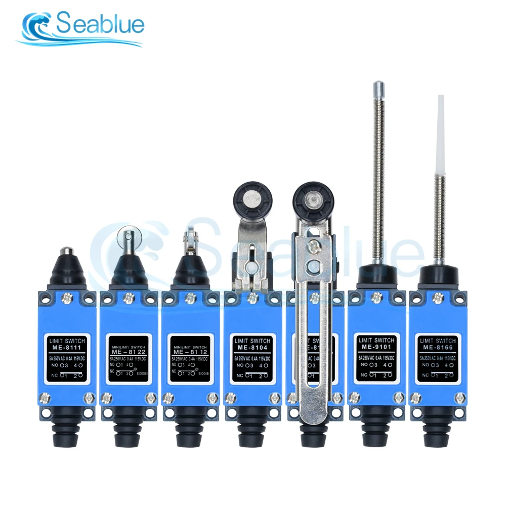 Me-8108 8104 8107 8122 8166 8111 8112 9101 Finecorsa Braccio Leva Rullo Regolabile Rotante Ac 250V 5A Mini Finecorsa