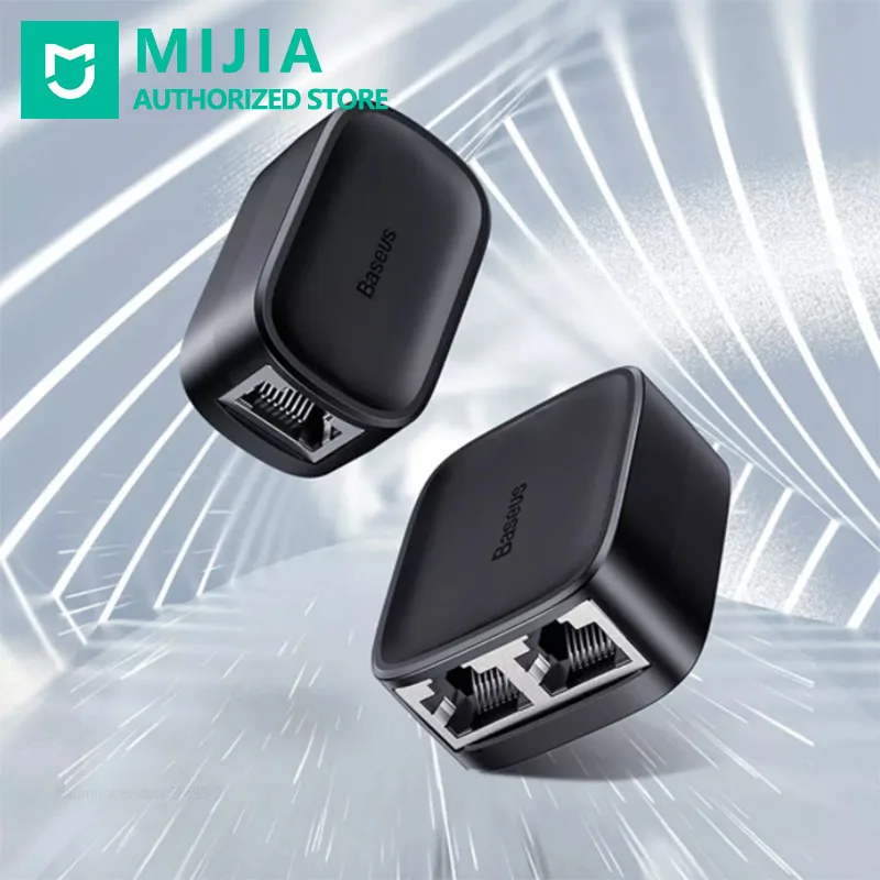 

Xiaomi Baseus LAN Ethernet Network 1 To 2 Female Splitter Connector Adapter Extender For Optical Modem Router
