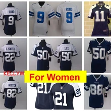 Stitiched, Dallas s, Tony Romo, Emmitt Smith, Cole besley, Sean Lee, Jason Witten, Ezekiel Elliott, для женщин Джерси