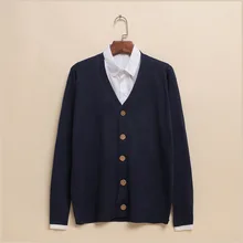 MRMT брендовый Стильный тонкий мужской вязаный кардиган, свитер, джемпер, чистый цвет, свитер с длинным рукавом и v-образным вырезом для мужской одежды