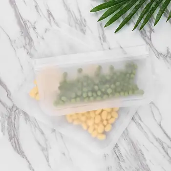

12pcs Silicone Storage Bag Food Preservation Bags Reusable Storage Bags Food Storage Bags Freezing Refrigerator Family Kitchen