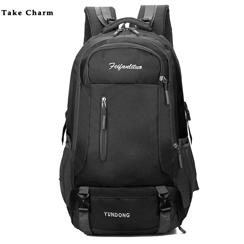 Dds5391 New Leisure Oxford Cloth Waterproof Travel Bag Outdoor Zipper Men Women Backpack Black