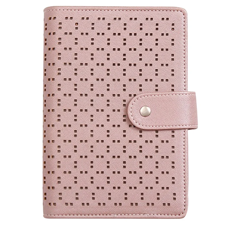 

A6 Imitation Leather Notebook Planner School Notebook Stationery 6 Hole Spiral Ring Binder Notebook Diary