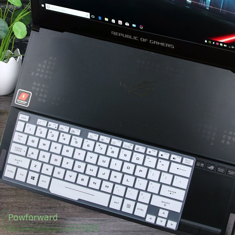 white Для ASUS ROG ZEPHYRUS S GX701 GX701GS GX701GWR GX701GXR GX701GX GX701G GX701GW 17,3 ''силиконовый защитный чехол для клавиатуры ноутбука - Цвет: white