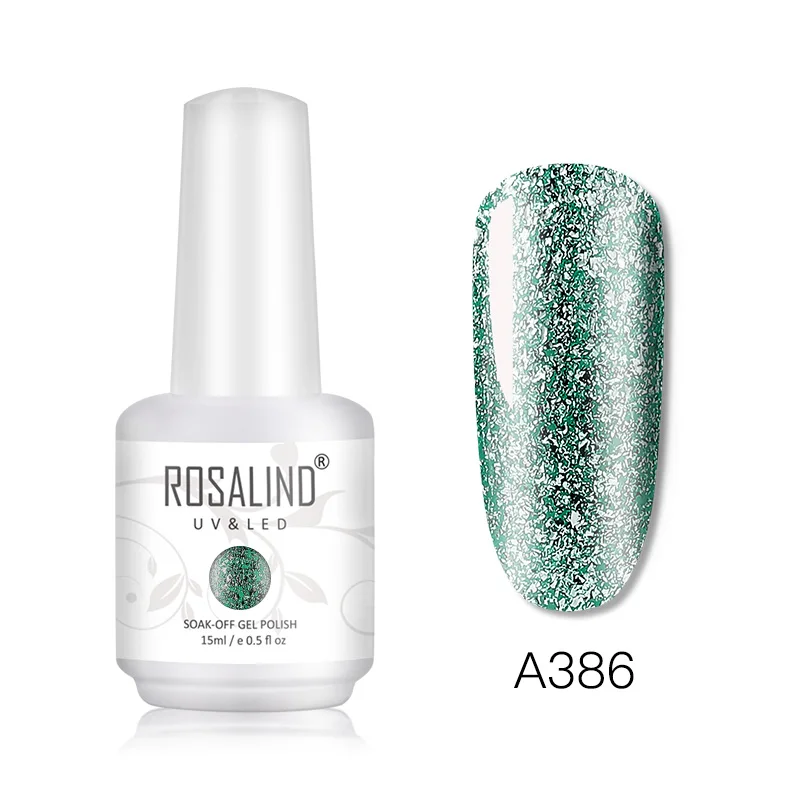 RHA386 ROSALIND Shiny Platinum Gel Polish Nails Art Design All For Manicure Vernis Semi Permanent UV Gel Hybrid Varnish Nail Gel Polish - Цвет: RHA386