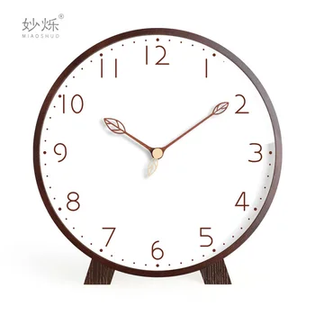 

Modern Creative Table Clock Wood Large Wall Clcok Silent Living Room Desktop Table Watch Desk Clock Home Decoration Gift Ideas