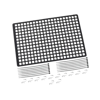 

Window Net Rubber Luggage Net Window Decoration for 1/10 Rc Car SCX10 90046 Wraith D90 TRX4 Black