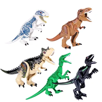 

Jurassic World 2 Building Blocks Dinosaurs Figures Bricks Tyrannosaurus Rex Indominus Rex I-Rex Assemble Kids Toys