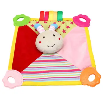 

Baby Cartoon Animal Pattern Comforting Towel For 0-1 Year Old Bite Resistant Vocal Comforting Doll Vocal Ball Soothes Doll