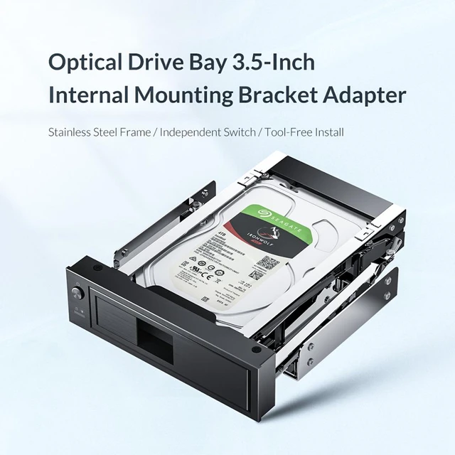 Orico – Support De Disque Dur Sata 5.25 Pouces À 3.5 Pouces, Support De  Montage De Disque Dur Interne, Adaptateur De 5.25 Baies, Cadre Mobile -  Adaptateurs Ssd - AliExpress