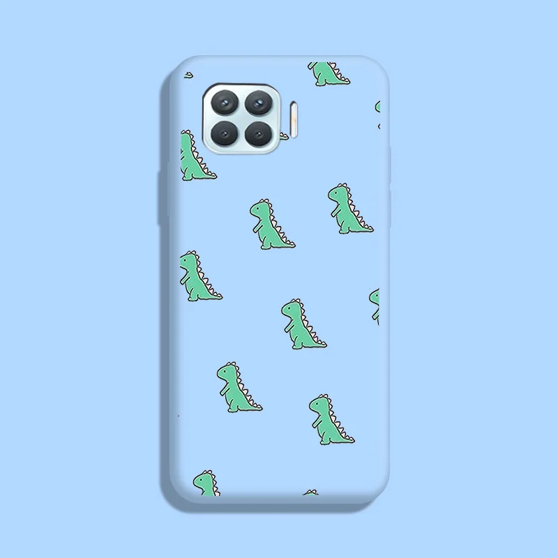 Dinosaur TPU Soft Shell For OPPO F17 Pro A93 4G Case Silicone Personality Tide Case For OPPO Reno 4 Lite Case Cute Fundas oppo flip cover Cases For OPPO