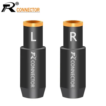 

2Pcs/1Pair Enthusiasts Earphone Jack MMCX Female Socket Gold Plated Earphone Pin Plug Solder Jack Long Shell for Shure ED5 SE535