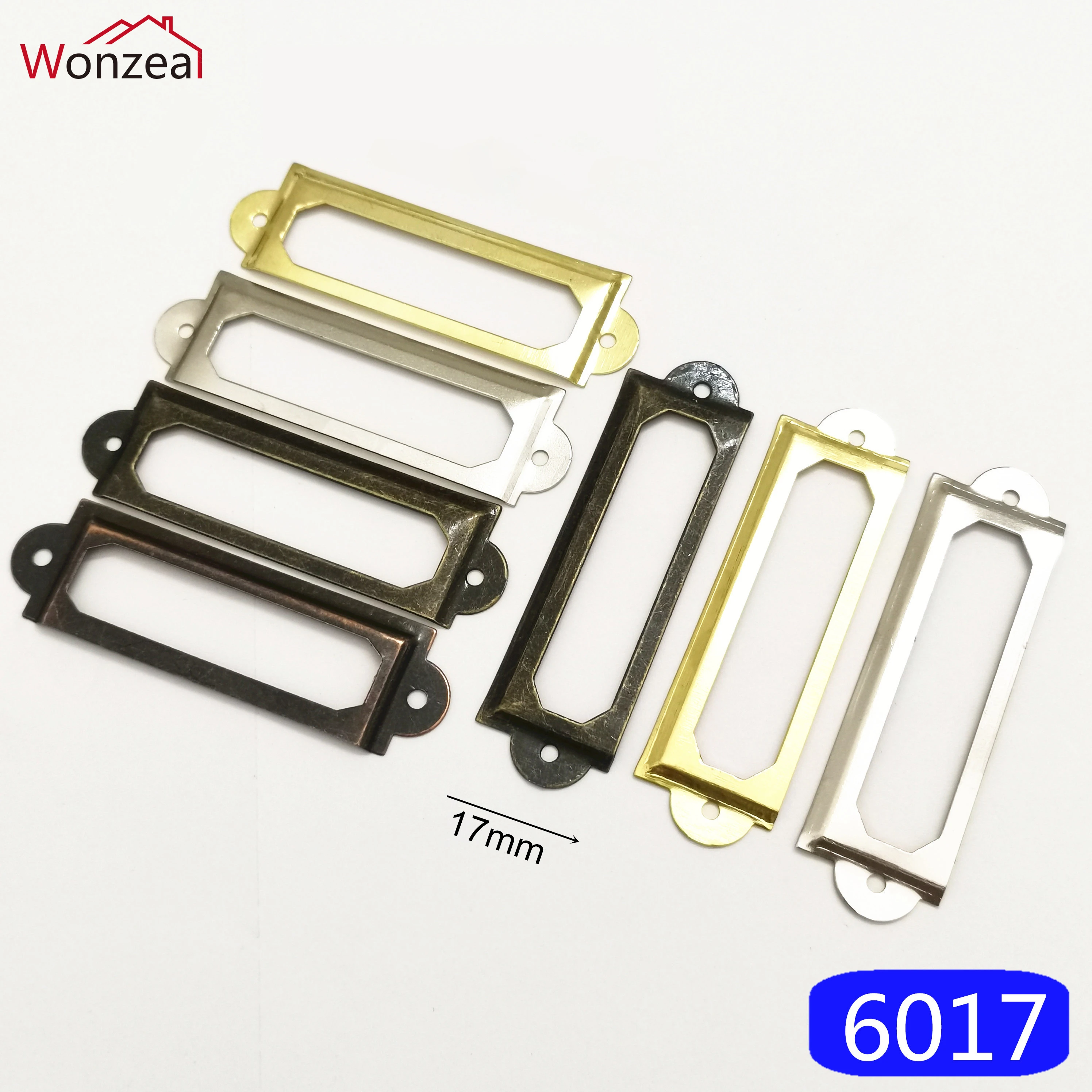 10pcs Lot Antique Brass Metal Label Pull Frame Handle File Name Card Holder For Furniture Cabinet Drawer Box Case Bin 60 17mm Cabinet Pulls Aliexpress