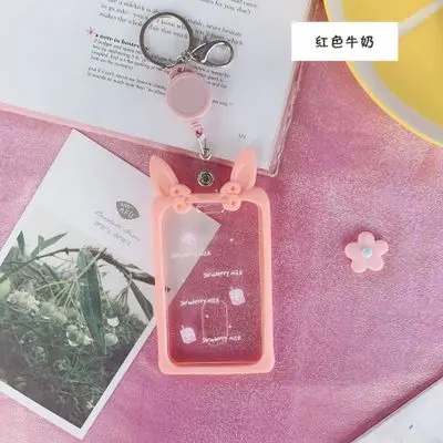 Pink Милый мультяшный выдвижной держатель для карт, медсестры, доктора, выставочный ключ, держатель для удостоверения личности, бейджа, школьные офисные принадлежности - Цвет: Pink