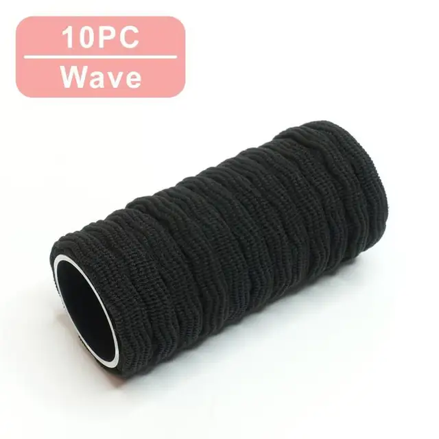 10PCS/Set Fashion Korean Elastic Hair Bands For Women's High Elastic Hair Circle Hair Rope Hair Accessories Headwear Headdress A5-Wave