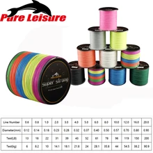 PureLeisure 1 шт. 500 м PE рыболовная проволока 8 нитей 13-300LB плетеная многонитевая рыболовная леска 500 м ловля карпа 8 нитей