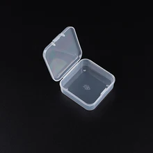 5,4 см квадратный полипропиленовый прозрачный ящик для хранения слоеный ящик пластиковая коробка для еды курица артефакт коробка для ювелирных изделий наушники маленькая пустая коробка