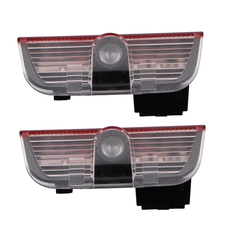 2 шт. для volkswagen polo golf 3 4 5 6 7 b4 b5 b6 b7 b8 светодиодный светильник для двери автомобиля, лампа для лазерной проекции, автомобильные аксессуары - Название цвета: Черный