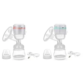 

Electric Breast Milking Pump Kit USB Charging Nipple Massage Suction Sucker