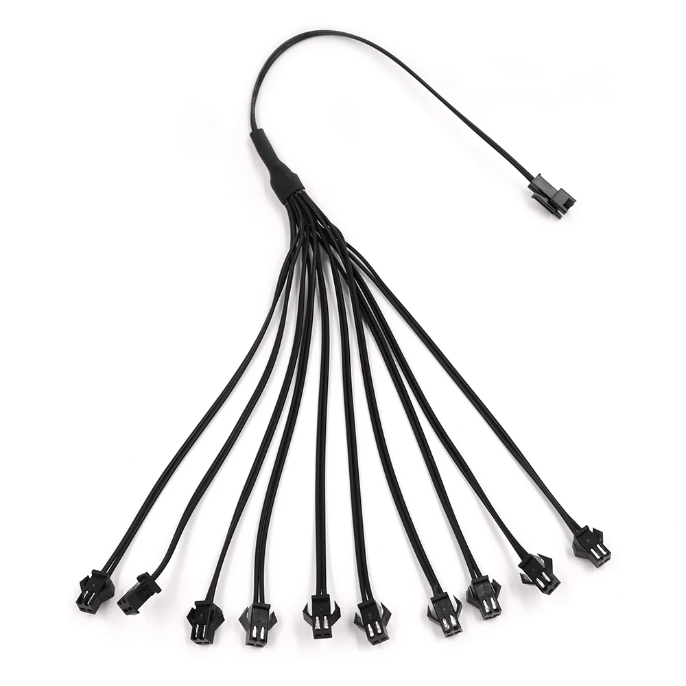 EL Wire 2Pin jst-разветвитель Разъем для одного Инвертер для подключения штекера к женскому разъему SM Leadwire кабель для EL Wire Neon Strip