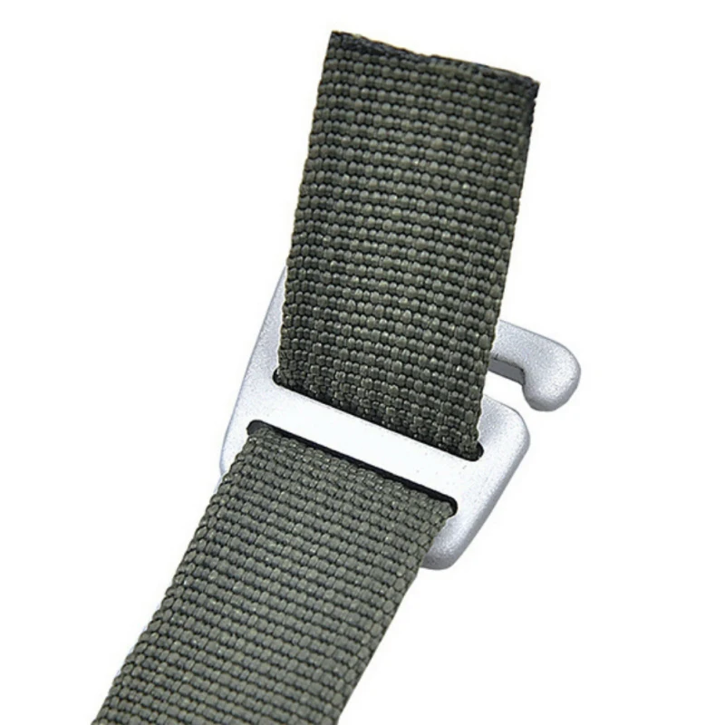 Aluminum Alloy Metal Buckles Heavy Duty Thickness Strap Belt Web Pin Buckle Slider Loop Shoulder Leather Bag Outdoor Tools