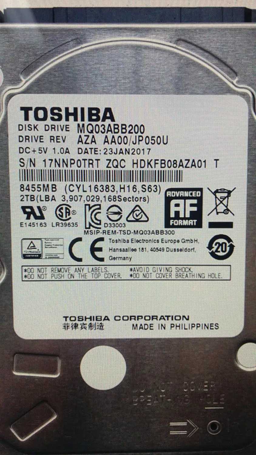 MQ03abb200 печатная плата G3918a для Toshiba устройство восстановления данных жесткого