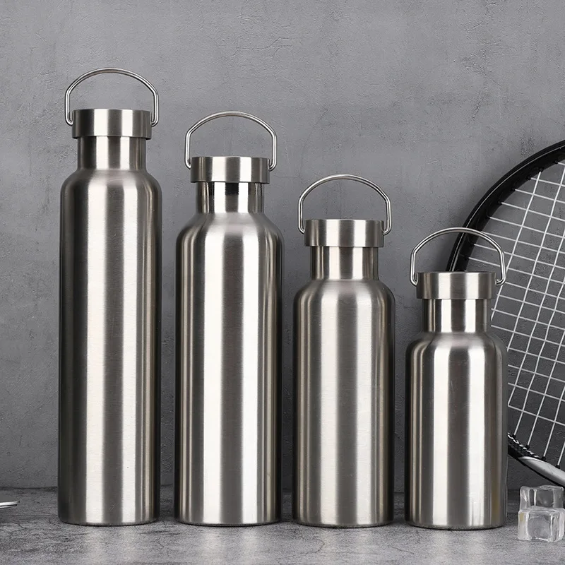 

Wide Mouth Hand Insulated Stainless Steel Bottle Outdoor Sports Portable Tumbler Large Capacity Space Glass