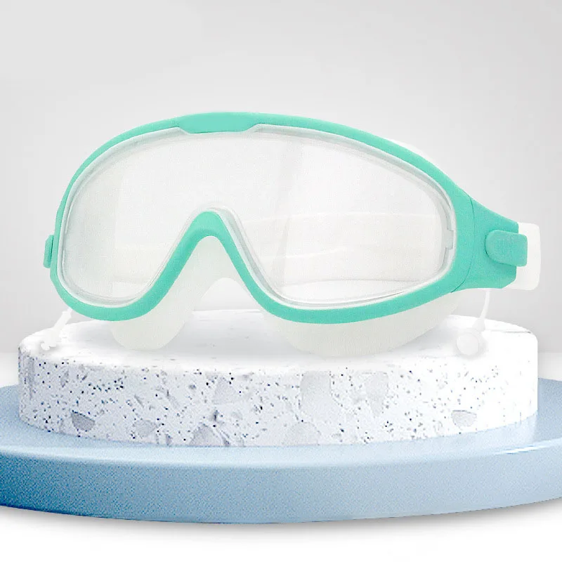 Swimming goggles large frame waterproof and fog proof HD glasses for