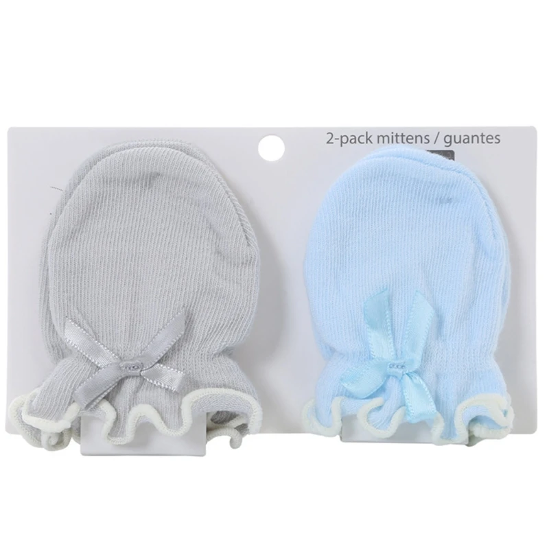 2 Pairs Baby Anti Scratching Soft Gloves Newborn Protection Face Scratch Mittens Infant Handguard Supplies WXTD baby accessories store near me	 Baby Accessories