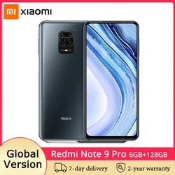 Xiaomi Redmi Note 9 Pro 6 ГБ 128 NFC Смартфон глобальная версия Snapdragon 720G 64-мегапиксельная четырехъядерная камера 5020 мА/ч, 30 Вт Быстрая зарядка