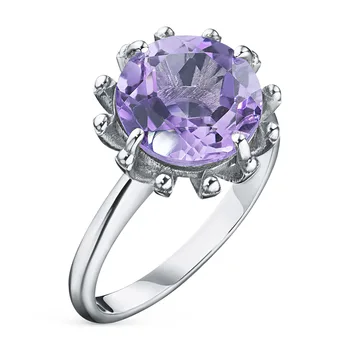 

Ring of silver with amethyst