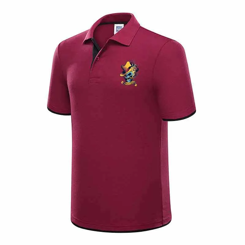 Cotton Colored skulls Black Polo Shirt Mens Short Sleeve 2018 Summer Casual Solid Male Polo Shirts Dry Slim Fit Polos for Men