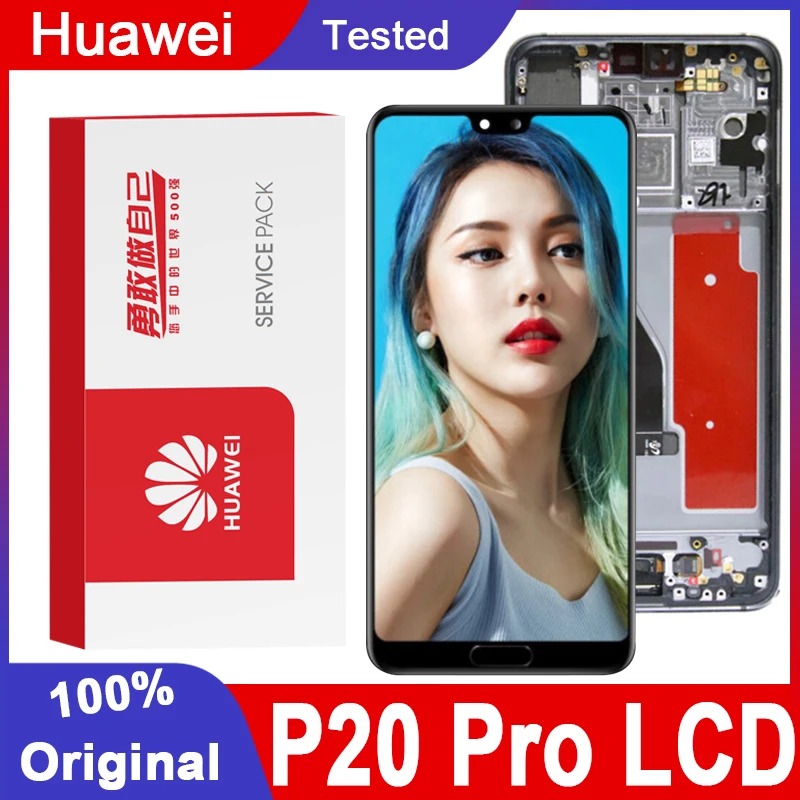 100% Оригинальный 6 1 &quotAMOLED дисплей для Huawei P20 Pro ЖК с сенсорным экраном дигитайзер в