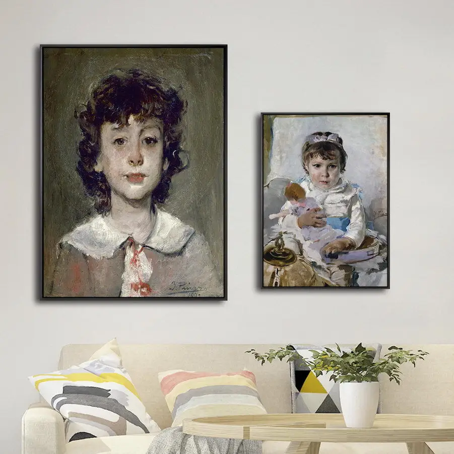 

Spain Giclee Print Painting Core Customizable pinazo Ignacio Pina with Retro Figure Painting