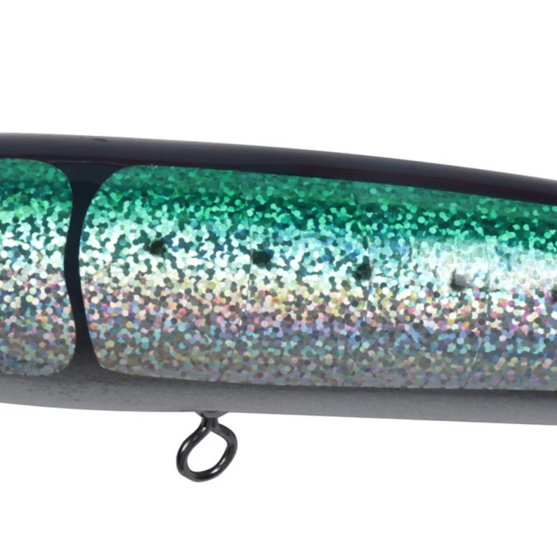 140g/23.5cm Sequin Wood Fish Lure Bionic Hard Bait Sea Fishing Pencil Bait Artificial Salt Fishing Lure Fishing Accessory