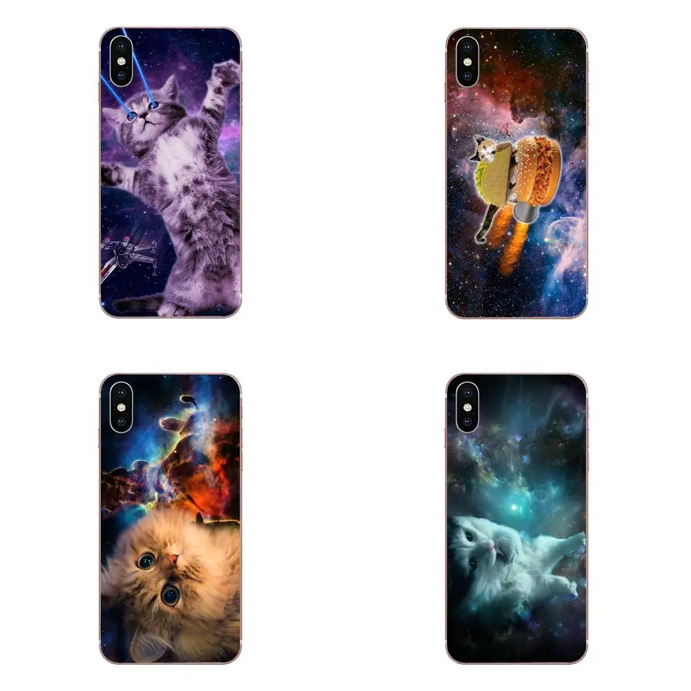 Raibow Light Cat Eye In Space For Xiaomi Redmi Mi 4 7A 9T K20 CC9 CC9e Note 7 9 Y3 SE Pro Prime Go Play TPU Mobile Shell | Мобильные