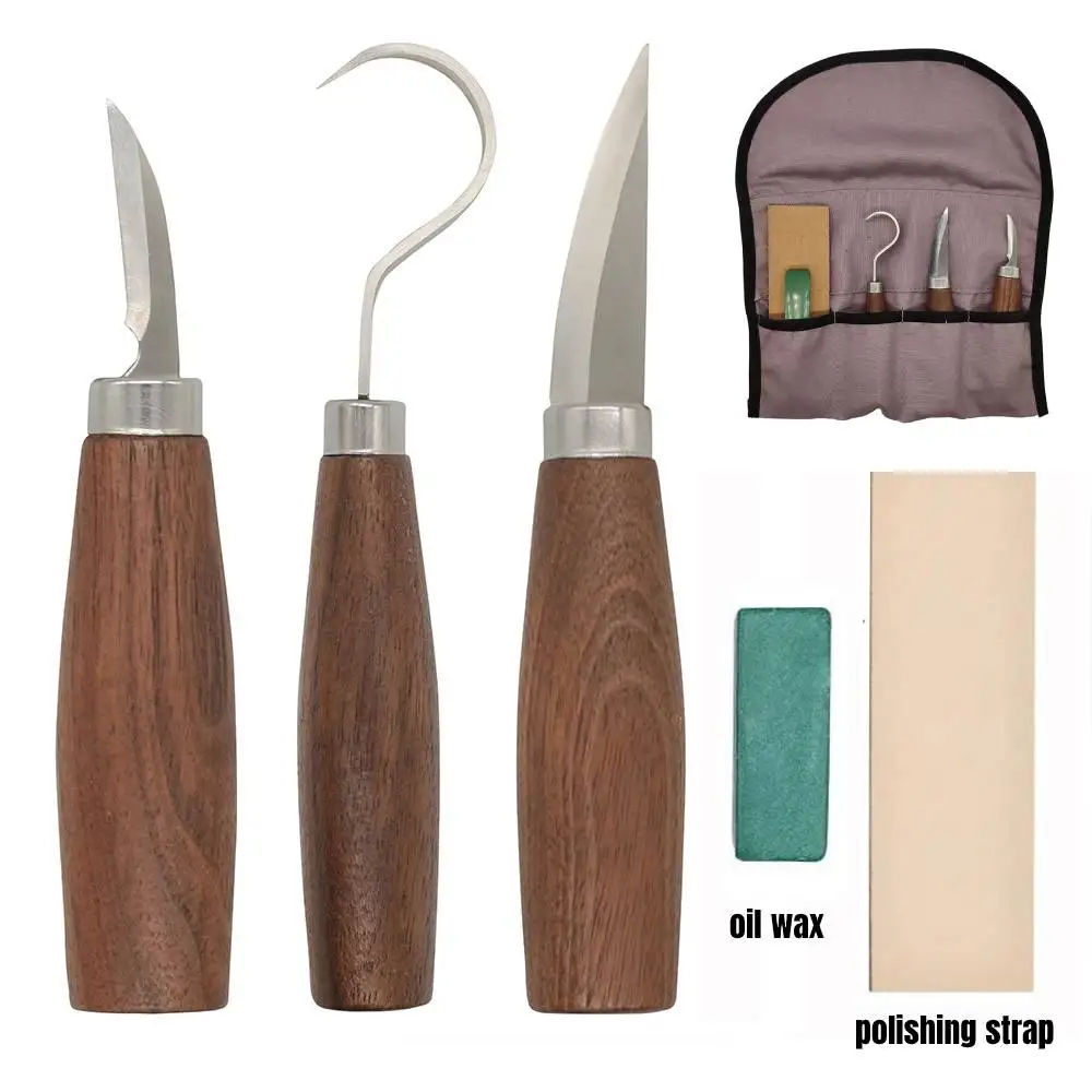 5 шт. набор инструментов для резьбы по дереву ножей заточка круглые наборы ручных