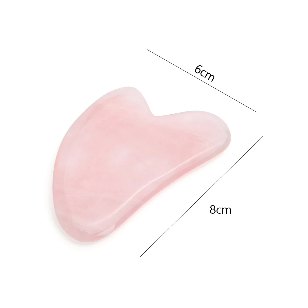Guasha Stone Jade Board from Different Natural Stone Scraper For Face Neck Back Body Acupuncture Pressure Therapy