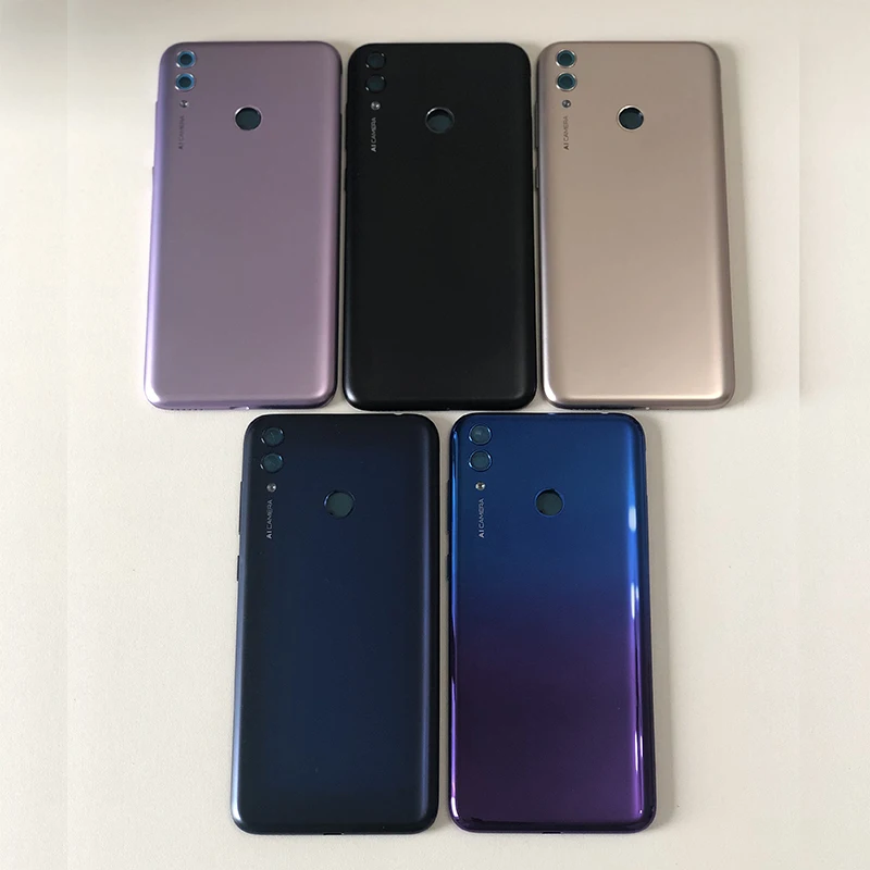 Для 6,2" huawei Honor 8C BKK-AL10 Axisinternational чехол для задней батареи корпус+ стеклянный объектив+ боковые кнопки питания+ вспышка