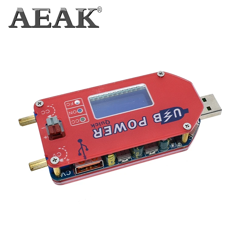 AEAK DP3A цифровой дисплей USB регулируемый силовой модуль постоянного тока 1-30 в 15 Вт QC 2,0 3,0 FCP quick charge лабораторный блок питания регулятора
