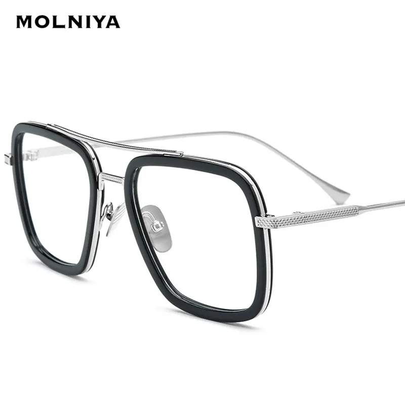 

B Titanium Acetate Eyeglasses Frame Men Vintage Square Optical Eye Glasses Frames Women Eyewear High Quality Spectacles