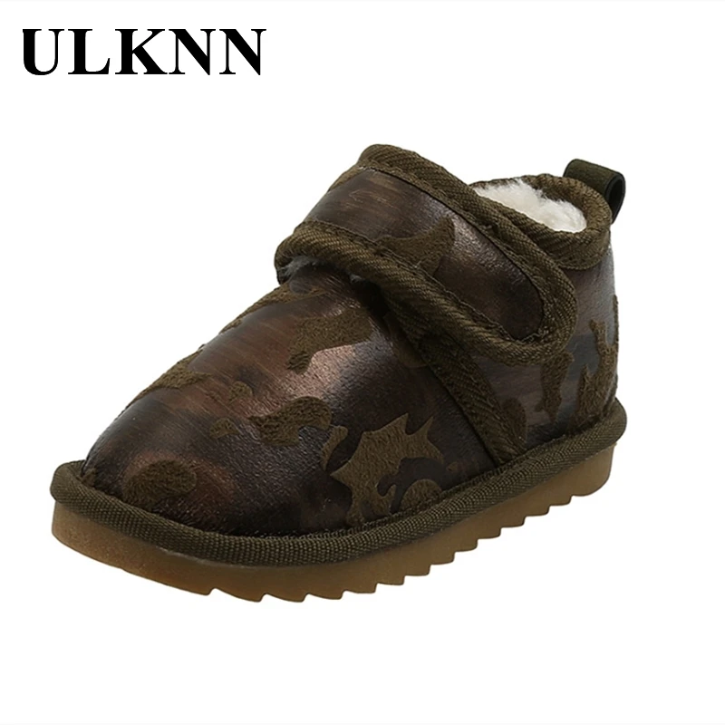 

ULKNN Cotton-Padded Shoes For Children Autumn Winter Baby's Home Non-Slip Warm Short Boots Boys Girls Indoor Ankle Footwears Kid