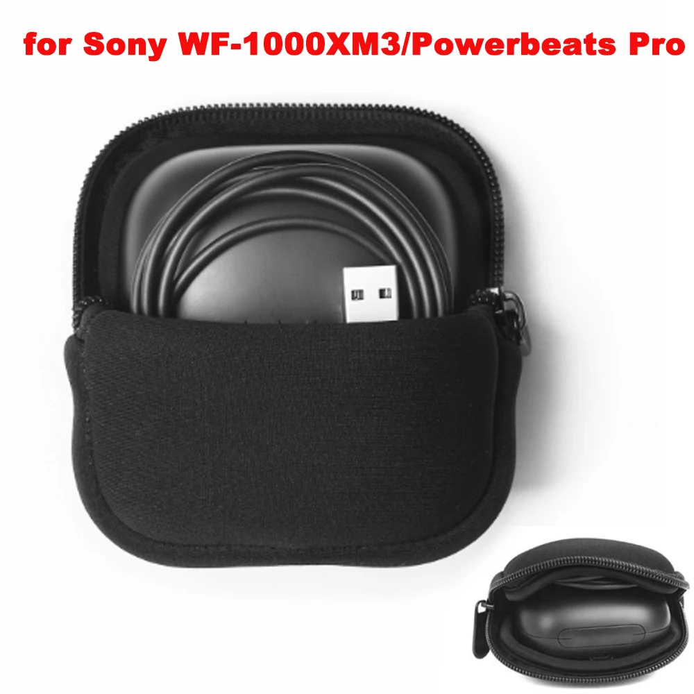 

JINSERTA Portable Earphone Storage Bag for Sony WF-1000XM3 Soft Protective Case for Powerbeats Pro Wireless Bluetooth Headset