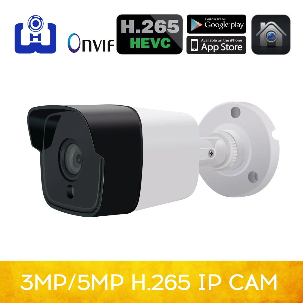 Камера видеонаблюдения 3 Мп/5 Мп HD IP H.265/H.264 инфракрасная onvif poe камера безопасности