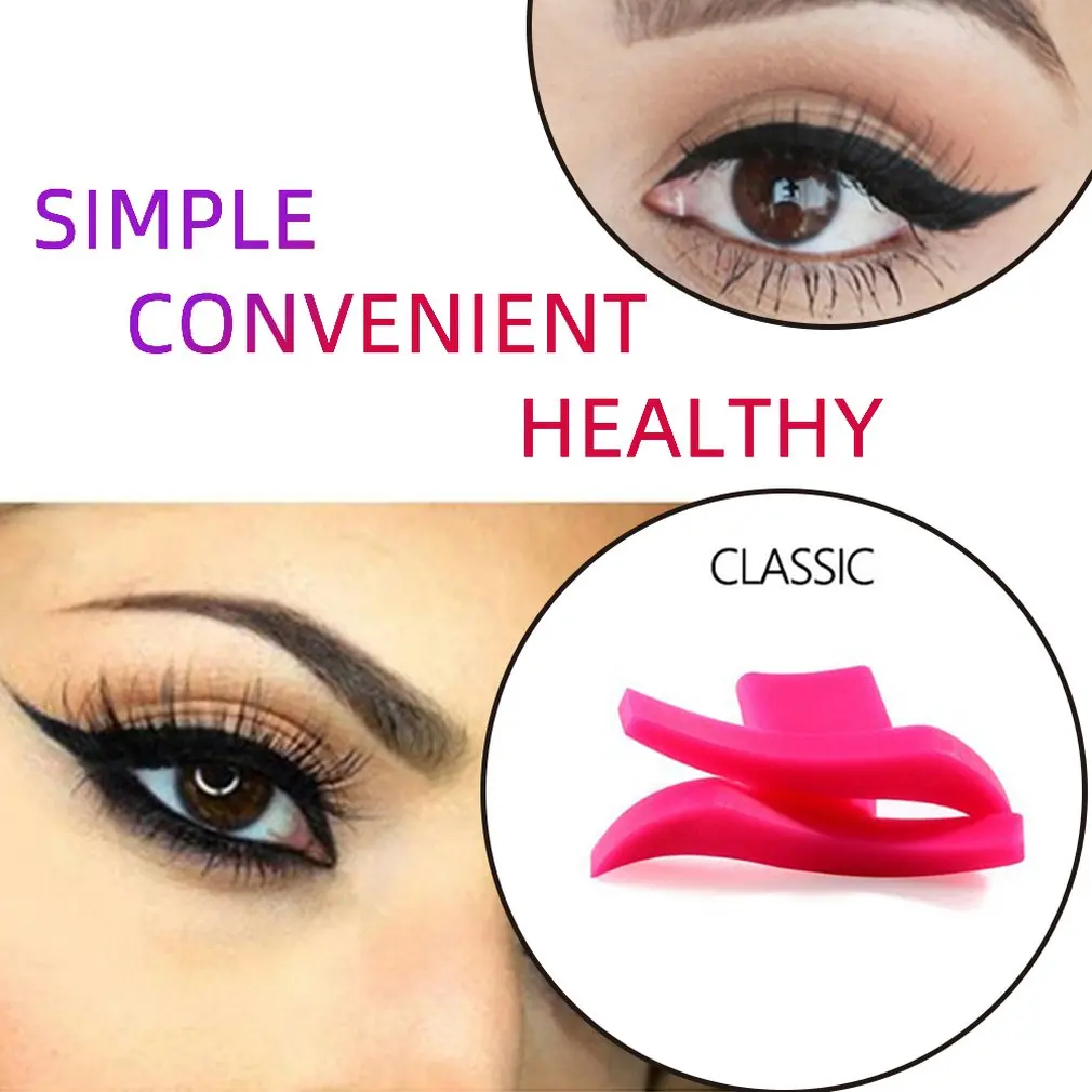 Eyeliner Template Stencil Models Professional Makeup New Wing Style Kitten Large Size Cat Eye Wing Eyeliner Stamps