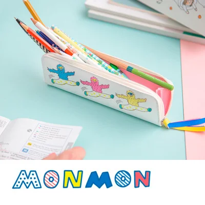 

Pencil case Little monster funny pencil case cute cartoon mini hand account pencil case portable student pencil case