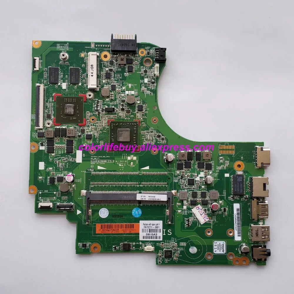 

Genuine 747271-001 747271-501 747271-601 w A4-5000 CPU HD8570M/1GB GPU Laptop Motherboard for HP 14-d007AX 245 G2 NoteBook PC