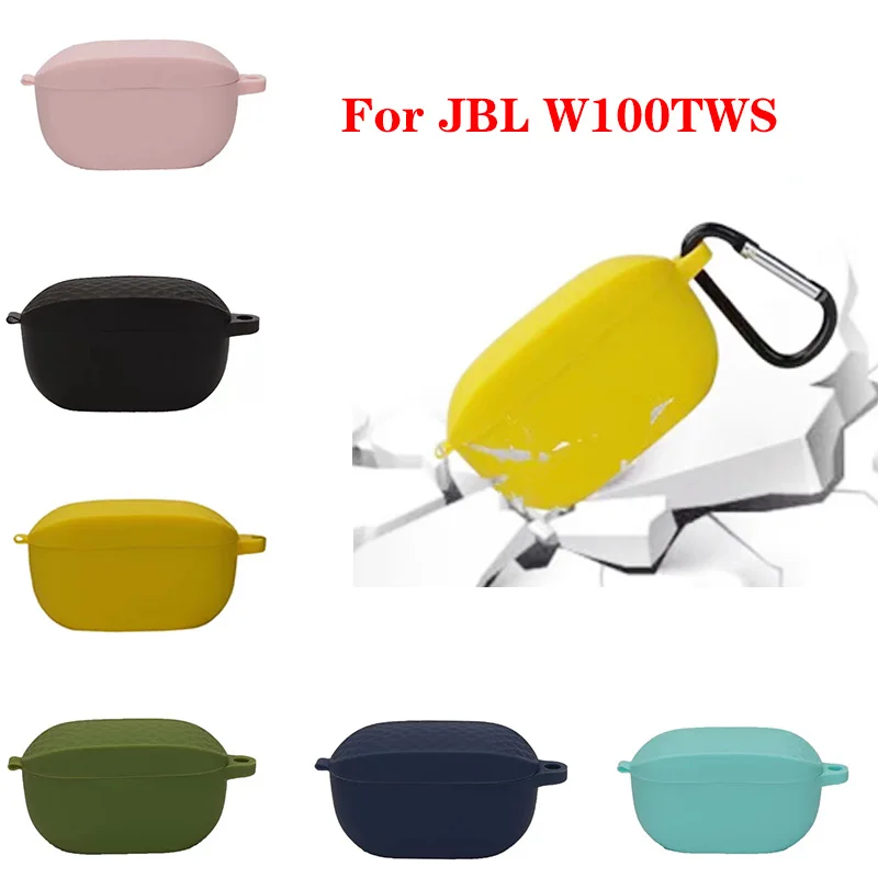 For JBL WAVE 100 TWS Case Solid color shockproof Wireless Earphone Silicone Protect for JBL100TWS Cover Fundas W100 | Электроника